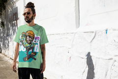 🛹 "Banana Flip Beast" Graphic Unisex Terry Oversized Tee