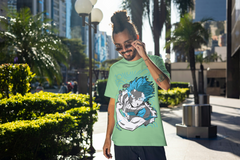 Electrified Hero: Unisex Oversized Classic T-Shirt